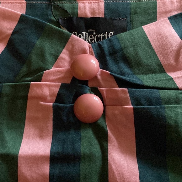 Collectif - 1950’s Dolores Palm Stripe Top - Picture 7 of 8